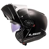 LS2, klapphelme motorrad STROBE II matt black, M