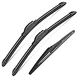 3 Stück Scheibenwischerblätter für Mini Cooper R56 2007–2012, R50 R53 2005–2006, F55 F56 2014–2022, Original-Ersatz-Scheibenwischerblätter, 48,3 cm, 45,7 cm, 10 l, 3 Stück HAKEN