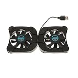 USB-Mini-Kühler, zusammenklappbar, 2 Lüfter für Laptop, Notebook, Kühler