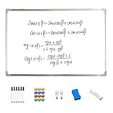 Whiteboard für die Wand, tragbares Whiteboard, für Stundenpläne und Schreibarbeiten, für Zuhause, Büro, Schule und Klassenzimmer