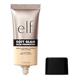 e.l.f. Soft Glam Satin Foundation, Mittlere Deckkraft, Langanhaltend & Aufbaubar, Für ein Glattes, Satinartiges Finish, Vegan & Tierversuchsfrei, 12 Fair Warm