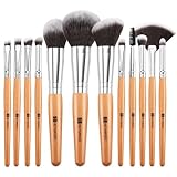 Pinselset Makeup HEYMKGO 12 Stück Schminkpinsel Set Gesicht Augen Foundation Puderpinsel Lidschatten Blush Concealer Eyeshadow Make up Pinsel Set