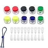 Schnürsenkel Schnalle - Kabelstopper Clips, Federbefestigungsset | Elastic Toggle Button Kit, Draw -String -Cinch -Schnalle -Pack, verstellbare Seilklemme für Kinderschuhe Bekleidungsbeutel Reise