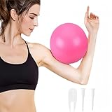 Gymnastikball,Pilates Ball 25cm,Gymnastikball Klein,Kleiner Pilates Ball,Yoga Ball,Yoga Pilates Ball,Pilatesball,Gymnastikbälle Kinder,Rutschfester Yoga Ball,Gym Ball mit aufblasbarem Strohhalm,