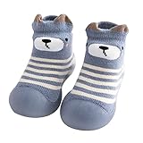 Rutschfeste Socken Kinder - Babyschuhe 12-18 Monate, Turnpatschen Junge, Hausschuhe Kinder Junge 33