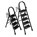 Mehrzweck-Klappleiter, Leichte 4/5-Stufenleiter, Einfach Zu Öffnen Und Zu Schließen, Sicherheitsverriegelung, for Den Heimgebrauch, Platzsparend(4 Step)