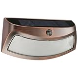 Sosoport 2 Stück Solar LED Wandleuchten mit Lichtsteuerung Außenwandleuchten aus Abspc Weißes Licht für Garten und Terrasse