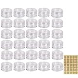 Lxtness 30 Stück Döschen,Döschen 5ml,Döschen mit Deckel,Dosen für Lippenbalsam Döschen,Kleine Tiegel für Lippenbalsam,Mini Cremedose Leer，Cremedosen Salbendöschen Kosmetikdosen Kosmetikdosen