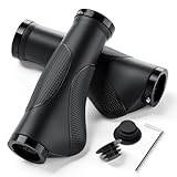 Fahrradgriffe Ergonomisch, Rutschfester Lenkergriffe Fahrrad, Zwei Seiten Lock-On Design Fahrrad Lenker Griffe lenkergriffe für 22,2 mm Y1 (130mm + 130mm | Typ 1)