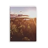 Sunshine Forstwirtschaft, Naturlandschaft, Notizbuch, Gummieinband, Tagebuch, weicher Einband