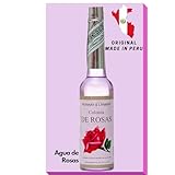 Agua de Rose 221 ml Florida Wasser Original aus Peru – Rosenwasser Unisex – Erfrischend, Lang anhaltend, Feuchtigkeitsspendend, Spiritueller Duft, Mi-Tierra mit Kajal