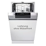 Gorenje GI 520 E15X Teilintegrierbarer Geschirrspüler / 45cm / 9 Maßgedecke / 5 Programme / 1h Reinigungsprogramm / höhenverstellbarer Oberkorb / vollständiger Überlaufschutz, Eingebaut, Edelstahl