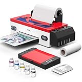 PLK L1800 DTF-Drucker mit Rollenzuführung und weißer Tintenzirkulation, 33 cm (13 Zoll), Direktdrucker für dunkle und helle Kleidung, halbautomatische Reinigung (A3-DTF-Drucker+ Ofen)