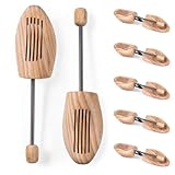 Blumtal® Schuhspanner für Damen und Herren aus Echtholz im 2er Set - Knickschutz Schuhe - Schuhstrecker Kiefernholz - Schuhspanner Herren - Schuspanner Damen - Shoe Tree- Schuhstrecker - Gr. 44-45