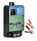 ZKLGS Elektrozaun, 20 km elektrischer Weidezaun- mit Hochspannungsregler for Schäferhunde, Pferde, Geflügel, Nutztiere und Vieh.