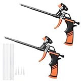 Sonpen PU Schaumpistole, 2 Stück Bauschaumpistole mit Teflonbeschichtete, Schaumpistole Bauschaum Brunnenschaum - Kein Verstopfen Leichte Reinigung, Bauschaum Gun für Haus Zum Abdichten Füllen