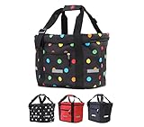 BÜCHEL Fahrradkorb vorne | Einkaufs-Tasche I Faltbar I Fahrrad Korb mit Express-Halterung für schnelles An- und Abnehmen. I Fahrradtasche, Zubehör