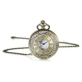 Vintage Taschenuhr, Taschenuhr Herren, Vintage Römische Ziffern Skala Quarz Taschenuhr, Retro Kettenuhr Uhr mit Kette, Klassische Herren-Taschenuhr, Analoge Quarz-Taschenuhr, Moderne Taschenuhr