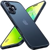TORRAS Guardian für iPhone 16 Hülle [TOP Militärstandard FallSchutz] Stoßfest [Samtweiche Haptik] Handyhülle für iPhone 16 Case Matt Rückseite Kratzfeste Schutzhülle für iPhone 16 Schwarz