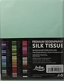 Premium Seidenpapier farbig Silk Tissue - 10 Blatt (50 x 75 cm) - Farbe auswählbar (cool Mint)