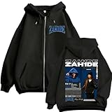 FAEWARE Zahide Merch Zip Up Jacke Für Damen Und Herren Lässiger Hoodie Auch In Großen Größen Erhältlich Retro Sweatshirt Im Y2K Stil-Black&D||x_s