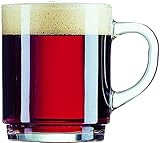 Glasveredlung Schmitz Glühweinbecher Glühweintasse 25 cl, Klarglas, 240 g, stapelbar, gehärtet, Füllstrich 0,2 l, ohne Dekor, 12 Stück