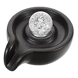 ULTECHNOVO Mini Wasserbrunnen Indoor-Wasserbrunnen Dekorativer Brunnen Tischwasserbrunnen im Innenbereich Tischbrunnen für den Innenbereich Zimmerbrunnen Keramik Black