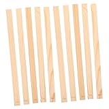 MUELODSIC 10 Stück Holz Führungsstäbe für Tonplatten Kiefernholz Rechteckig Verschiedene Dicken 3-12Mm Töpferwerkzeug Präzises Nivellieren Bastelmaterial für Selbstgemacht Projekte