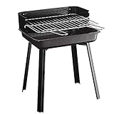 Barbecue Grill Tragbarer Holzkohlegrill, Chrom Grill, Outdoor Picknick Terrasse, Hinterhof, Camping, 44,5 28 35 cm
