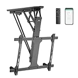 Maclean MC-880T Elektrische Neigbare TV Halterung mit App-Steuerung 32-70' für Decke Dachschräge inkl. Fernbedienung bis 35kg max VESA 600x400