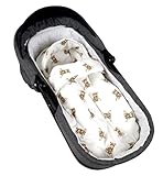 BabyLux Fußsack 90cm für Babyschale, Kinderwagen & Buggy, Minky, ideal für Frühling, Sommer Herbst &, warm & weich Kinderfußsack (md6 - Musselin Teddys)
