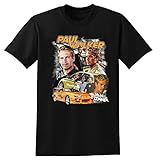Paul Walker Vintage Black T-Shirt Unisex Graphic Mens Printed Tee M