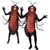 W WIDMANN MILANO Party Fashion - Kostüm Kakerlake, Overall, Tierkostüm, Verkleidung Halloween, Karneval