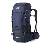 SKYSPER Wanderrucksack 50L Trekkingrucksack Herren und Damen,Reiserucksack mit Schuhfach Schlafsackfach,Tagesausflüge mit Hüftgurt für Camping Outdoor Daypack