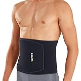 Bracoo Bauchweggürtel Männer Damen, Schwitzgürtel für Gym, Waisttrainer Sport, Neopren Bauchgürtel für Fitness, Training, Gewichtheben, Kraftsport, Crossfit, HIIT, SE22, L/XL