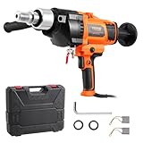 VEVOR Kernbohrmaschine Diamantkernbohrmaschine 2-18 cm Bohrdurchmesser und Tragetasche, robuster Beton-Kernbohrer 2600 W, Nass- und Trockengebrauch, zum Bohren von Beton und Mischen von Farbe