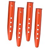 VICASKY 4Stücke Teiliges Zeltfixierende Aluminiumlegierung Erdungseinsätze für Strand und Schnee Lange Zeltanker mit Praktischem Design für Camping und Outdoor Aktivitäten