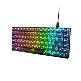 Lenovo Legion K510 Mini Pro Gaming-Tastatur (mechanisch, 84 Tasten, 75% kompaktes Design, transparente Tasten, RGB-Beleuchtung, spanische QWERTY), inkl. 1,8 m Kabel, Schwarz