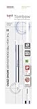 Tombow EHR-KUR Präzisionsradierer MONO zero und Nachfüllung runde Spitze, 2.3 mm Durchmesser, weiß/blau/schwarz