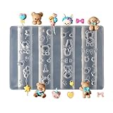 Blumen-Nagelformen aus Silikon, für Nagelkunst, gemischte Schablonen, Dekorationsformen, Silikonform für Nägel, 3D-Dekoration, niedliche Muster für das Wohnzimmer C