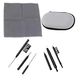 WATIIFUFU Hörgeräte Reinigungsset Teilig mit Multifunktionaler Bürste Silikon Schutzpad Lüftungsreinigung und Schraubendreher Tragbar für Effektive Pflege und Schutz von Zufällige Farbe