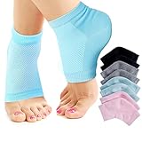 Nado Care Feuchtigkeitsspendende Socken, Lotion, Gel für trockene rissige Fersen, 4 Stück, Spa-Gel-Socken, Feuchthaltemittel, Feuchtigkeitscreme, Fersenbalsam, Fußpflege, Fersenweicher