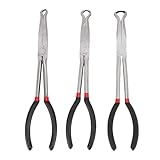 Jenngaoo 11 Zoll Rundzangen-Set 3-teilig, 5/16 1/2 3/4 Zoll Durchmesser, hochfester Stahl, Präzisions-Werkzeuge für enge Räume, für Haushaltsgarage und professionelle Kfz-Reparatur