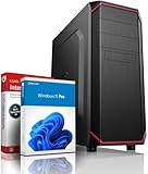 shinobee Intel Core i7 6700 Multimedia PC - Schneller Computer für Büro & Home Office - Rechner mit 4 GHZ - 32GB RAM - 1000GB SSD - USB3.0 - WLAN - Windows 11 Pro | MS Office | 7961