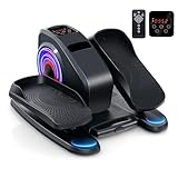 COSTWAY Ellipsentrainer unter den Schreibtisch, elektrischer Pedaltrainer mit Anzeigemonitor & Fernbedienung, Bewegungstrainer Stepper für Bewegung, Sitzende Pedal Exerciser für Zuhause Büro