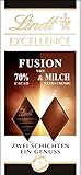 Lindt EXCELLENCE Fusion 70% Kakao & Milch - Milde Edelbitter-Schokolade | 100 g Tafel | Extra milde Bitter-Schokolade | Intensiver Kakao-Geschmack | Dunkle Schokolade | Schokoladengeschenk