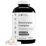Elektrolyt Komplex. 240 vegane Kapseln für 2 Monate Kur. Mit den Mineralsalzen: Kalium, Magnesium, Chlorid, Natrium und Calcium. Optimale Dosierung. Hergestellt von HIVITAL