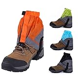 GAROZATION Leichte wasserdichte Gamaschen Für Herren Knöchelgamaschen Blau Und Grau Für Wandern Rucksackreisen Und Klettern Idealer Schutz Für Breite Füße Und Outdoor Aktivitäten