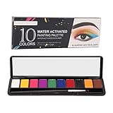 10 Farben Face Body Painting Kit – Professionelle DIY Wasseraktivierte Face Body Painting Palette mit Reichhaltigen Farboptionen und Hautfreundlichem Design (2 einstellen)