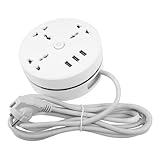 YOSADIER Multifunktionaler Fach mit USB Anschlüssen Kabel Tragbares Outdoor Verlängerungskabel aus Hitzebeständigem PVC PP Platzsparend für Reisen und Camping